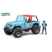 Jeep Cross Country racer blauw met chauffeur - Bruder 02541